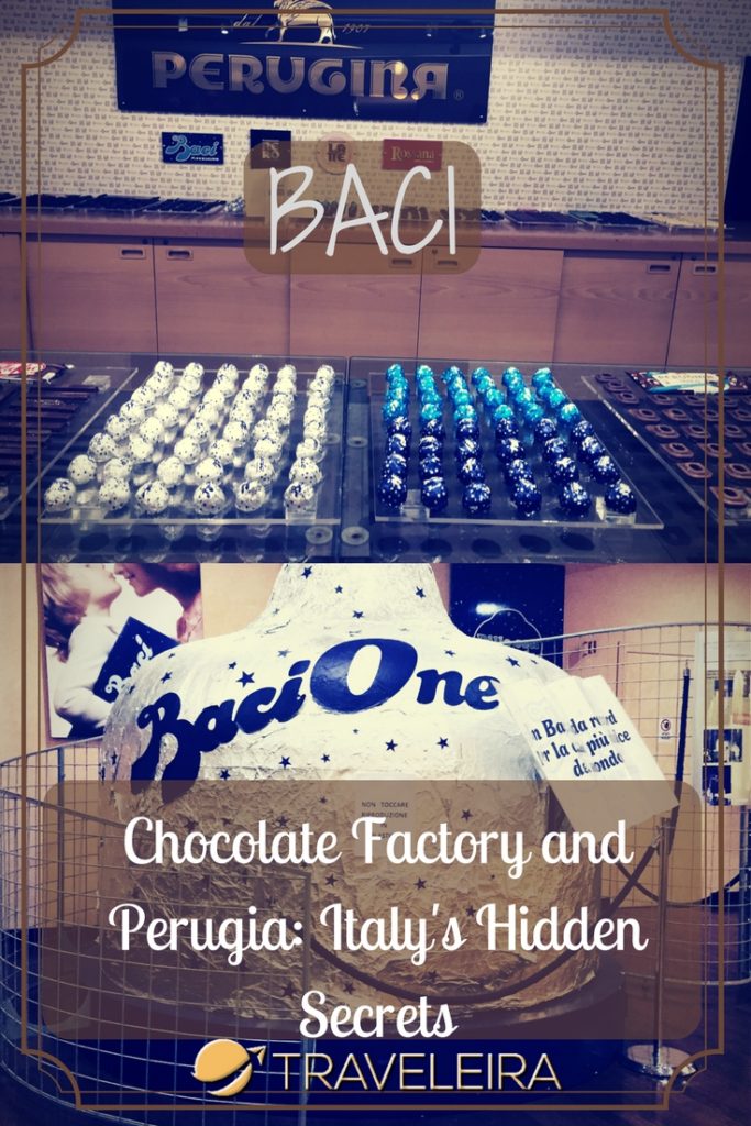 A lovely town in central Italy called Perugia has one of the best places in the world: the Perugina Chocolate Factory. Discover the Baci chocolate museum and taste some Baci perugina.