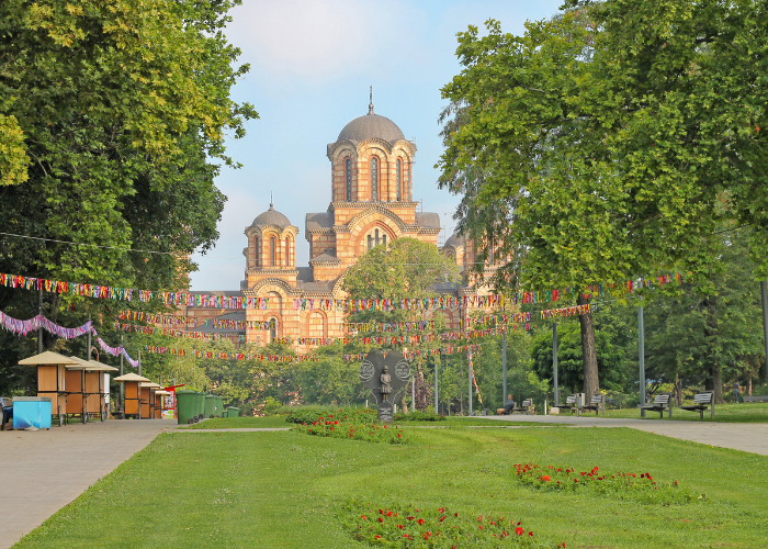 20 Best Things to do in Belgrade 20 Tasmajdan Park and the St. Mark Chapel in the back