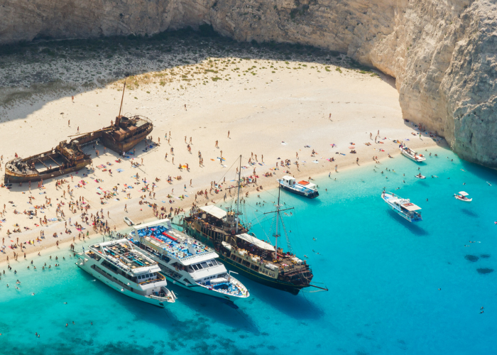 Navagio Beach: Best Romantic Vacations to Greece