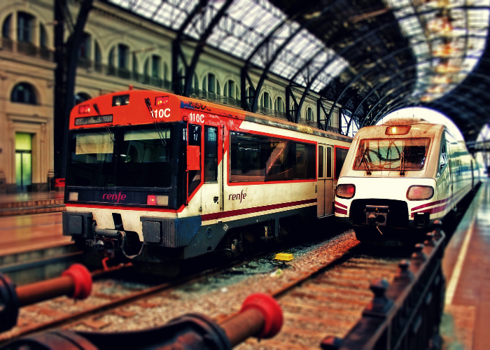 Tren en Barcelona
