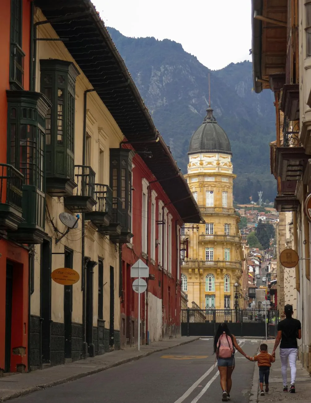 Que Ver En Bogotá en 2026: Guía Para Viajar Sola a Colombia 4 family walking on street near buildings