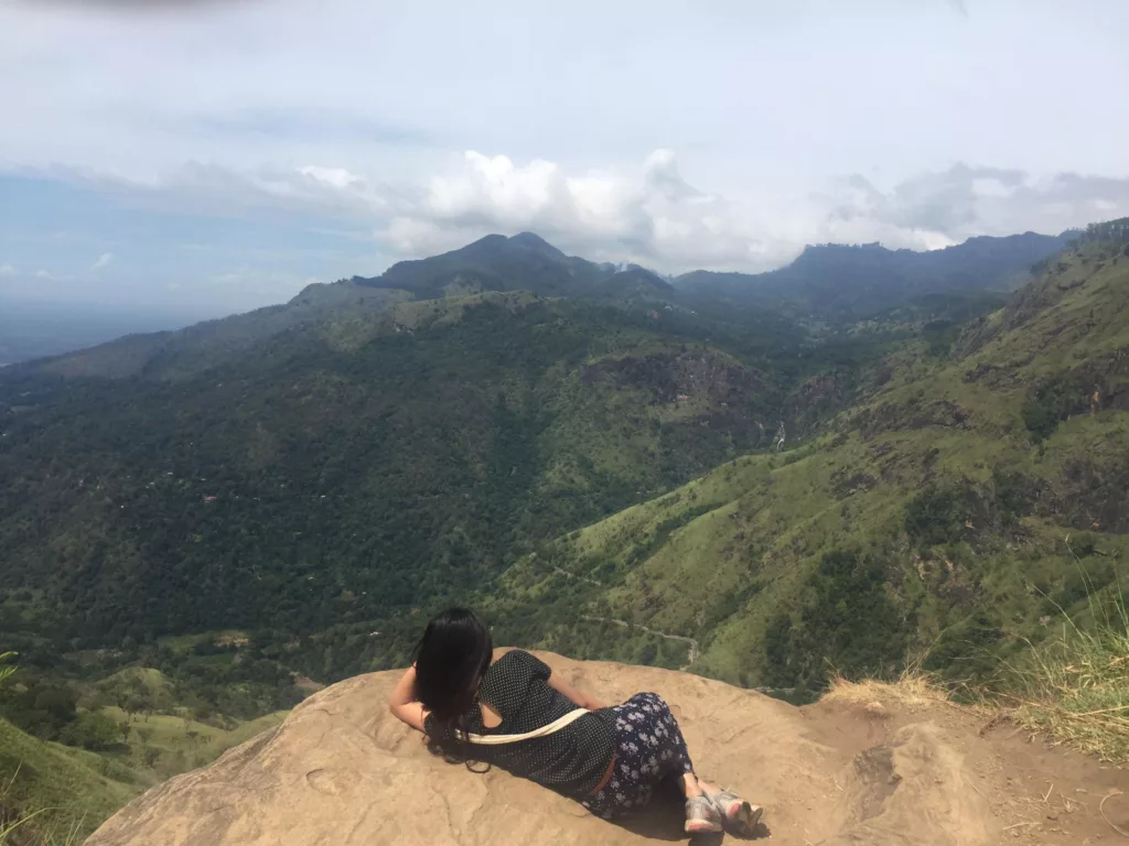 the view in Sri Lanka