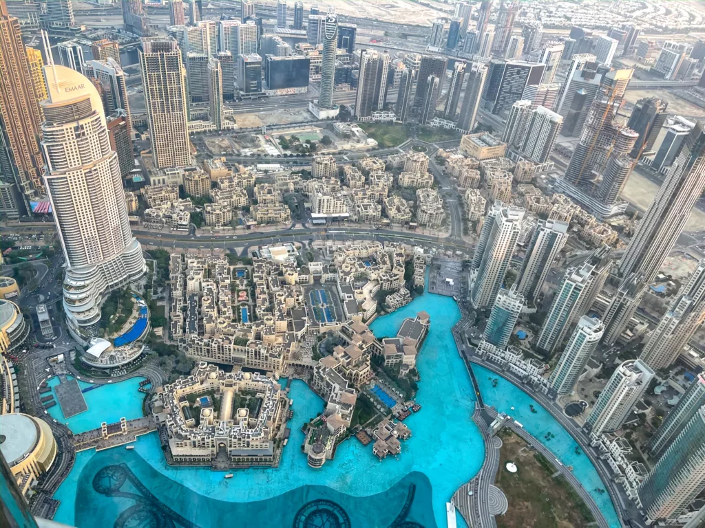 The view from above in Dubai