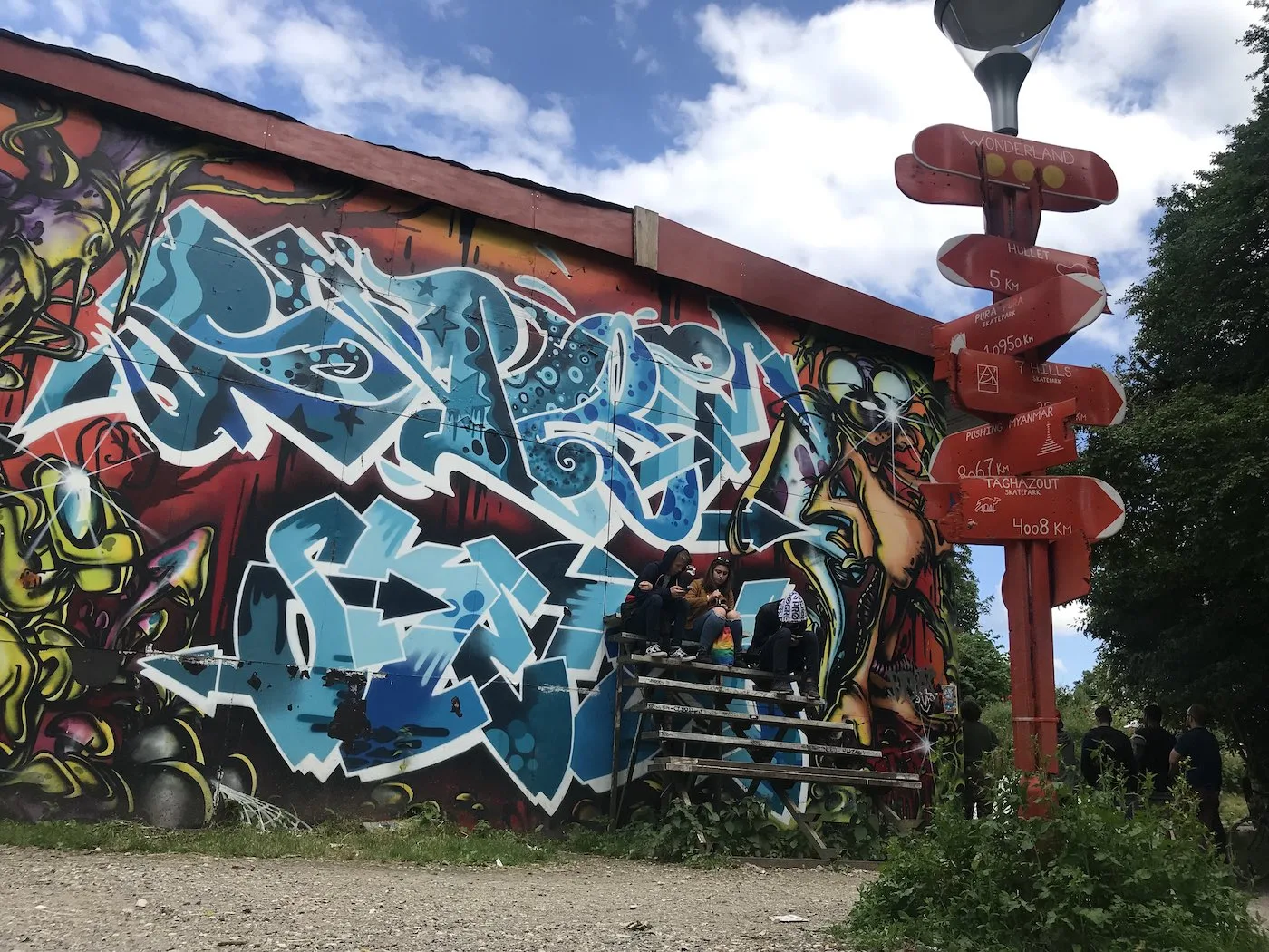 A wall in Christiania, Copenhagen