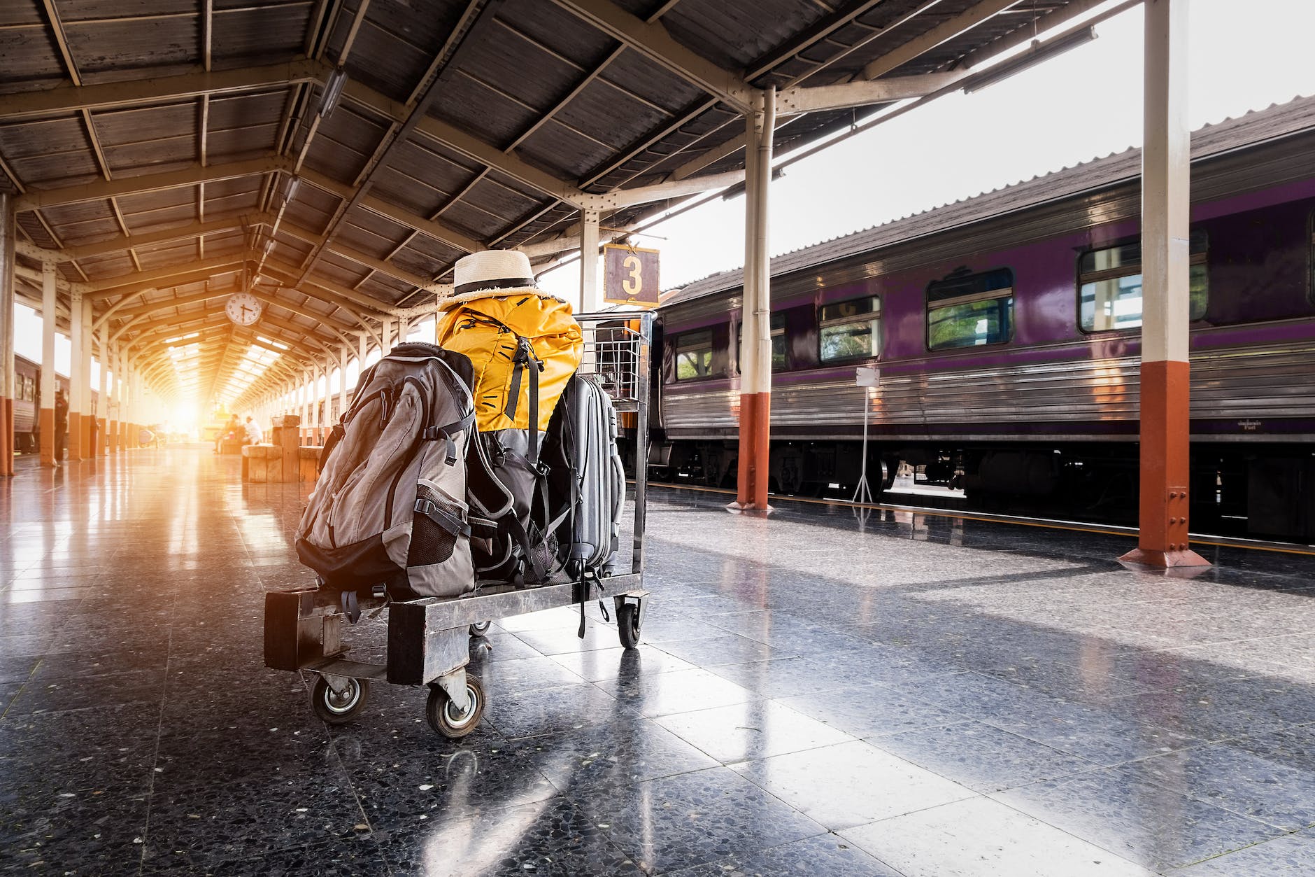 29 Things Not to Do in Italy: Avoid These Mistakes 3 several bags on trolley near train in station