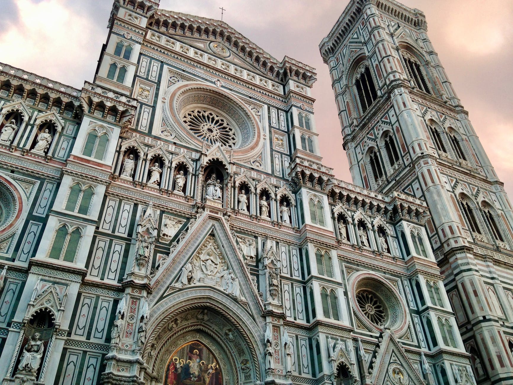 low angle shot of cathedral in Florence