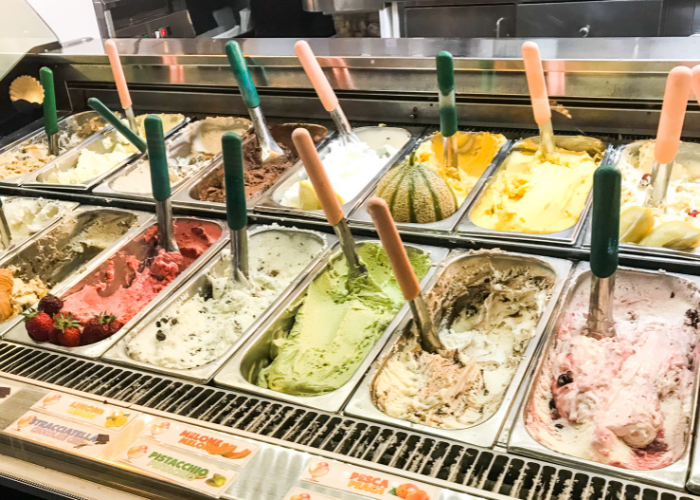 gelato shop in Italy