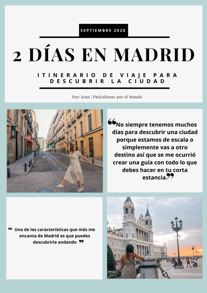 Guia 2 Dias en Madrid escrita por Jennifer
