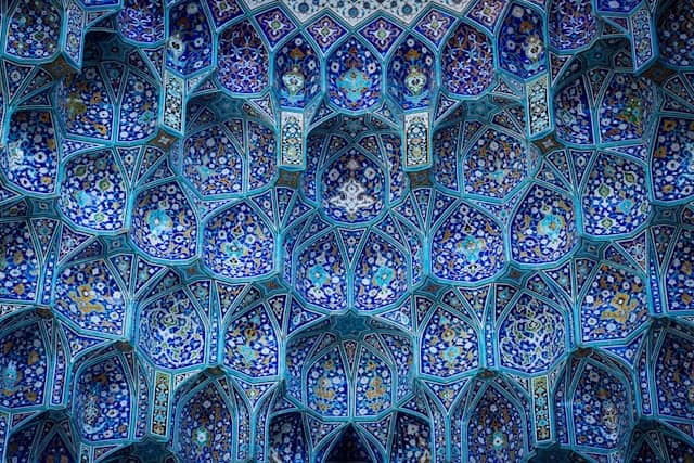 Interior of blue mosque