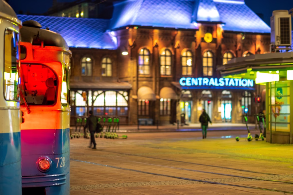 Solo Female Travel in Sweden 2026: A Comprehensive Guide 3 Central Station in Gothenburg, Sweden during nightime
